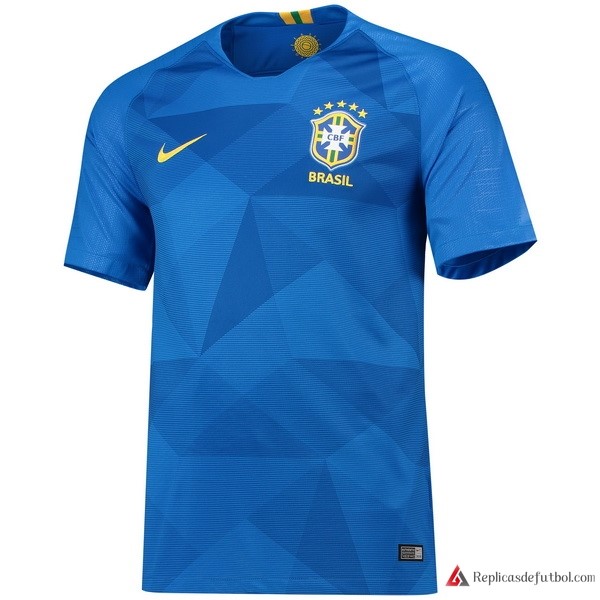 Tailandia Camiseta Seleccion Brasil Segunda equipación 2018 Azul